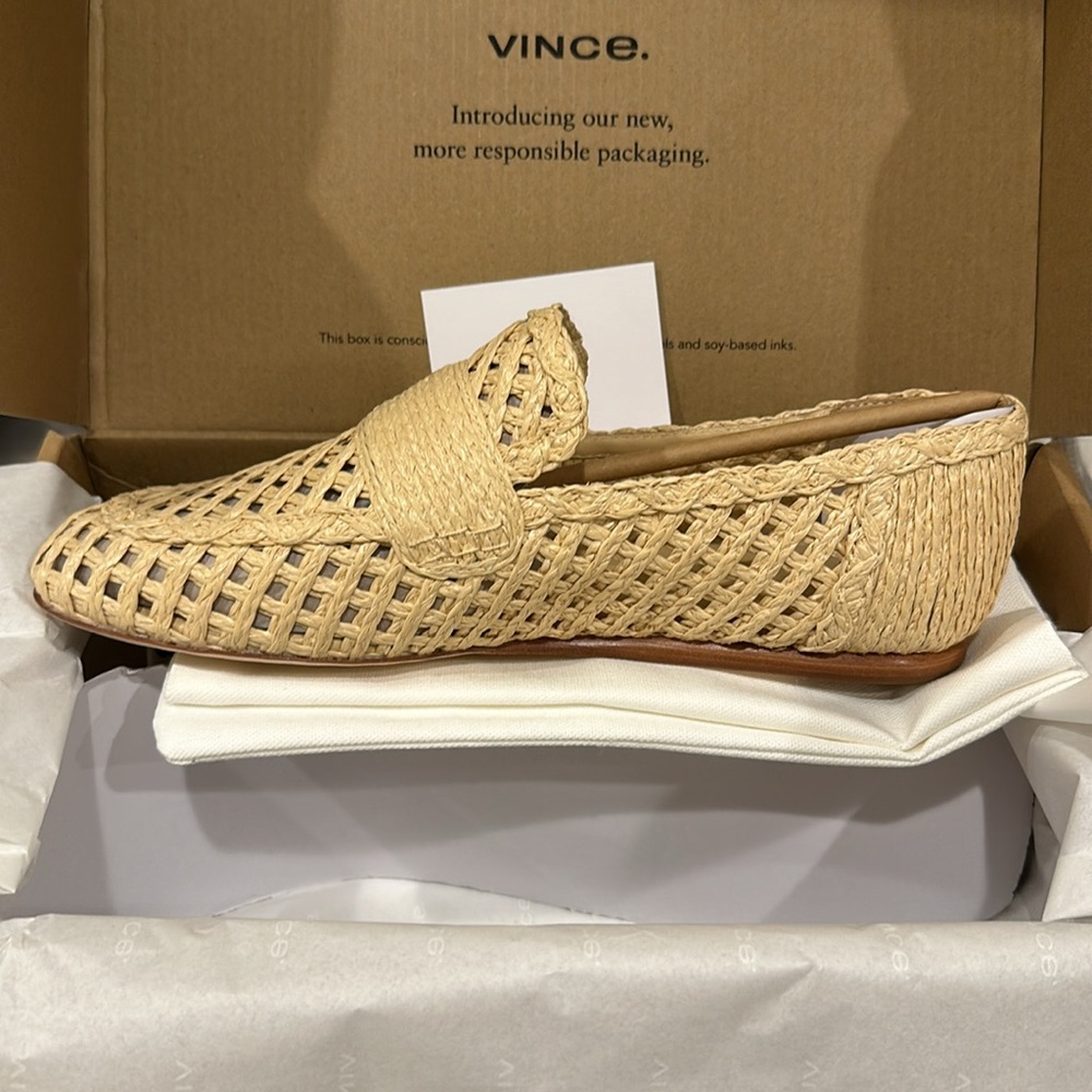 Vince Davis Raffia Loafer